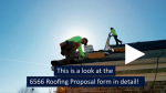 6566 Roofing Proposal Form in detail.